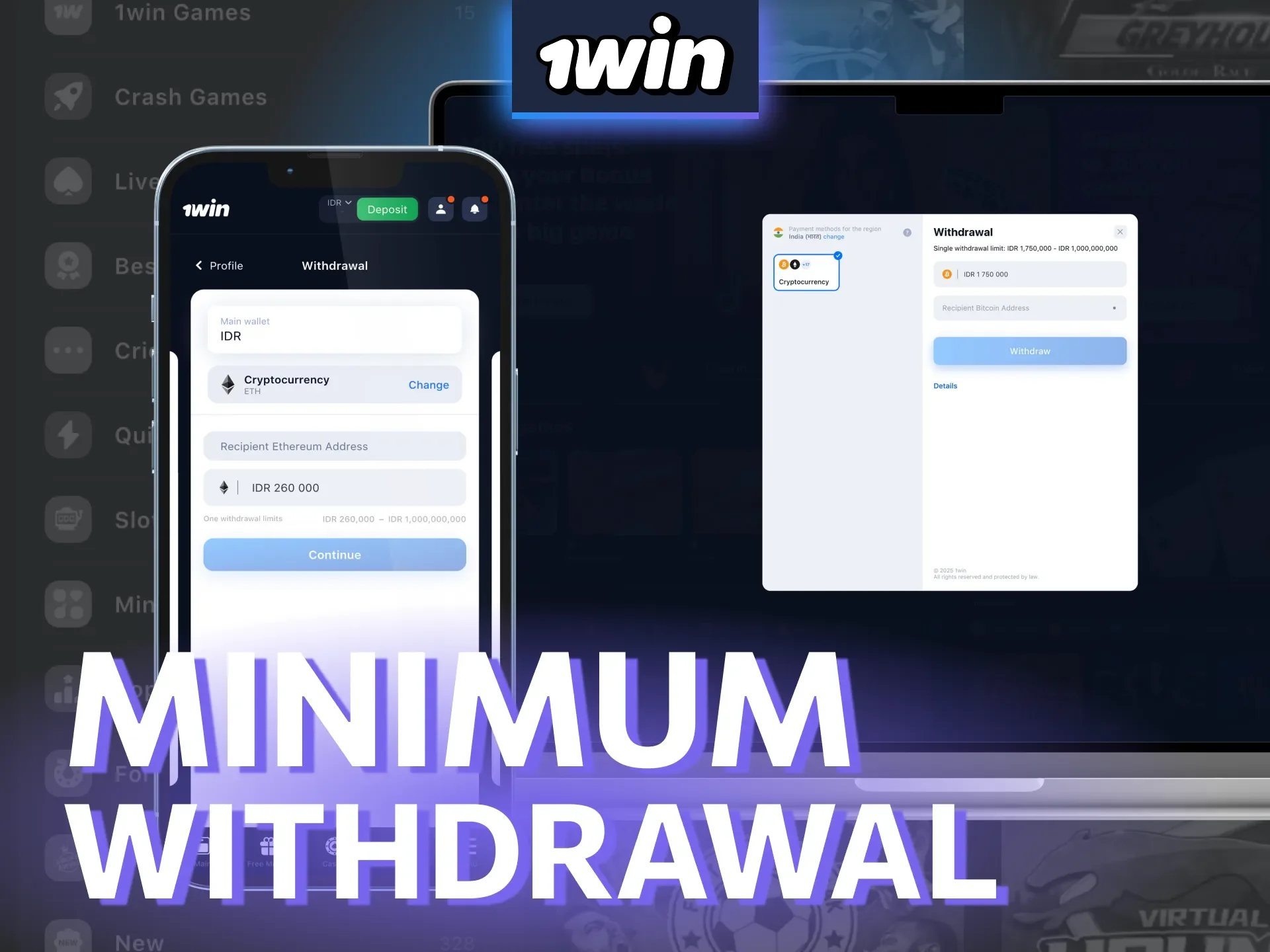 Check 1win withdrawal limits by method before requesting payout.